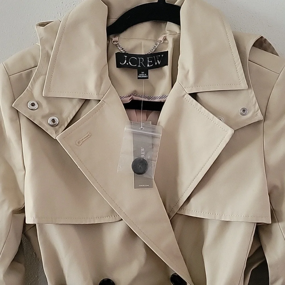 J. Crew New Icon Trench Coat #BF456- Vintage Khaki - Picture 7 of 12